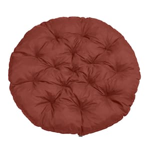 Montlake 52 in. Dia Heather Henna Water-Resistant Outdoor Lounge Papasan Cushion