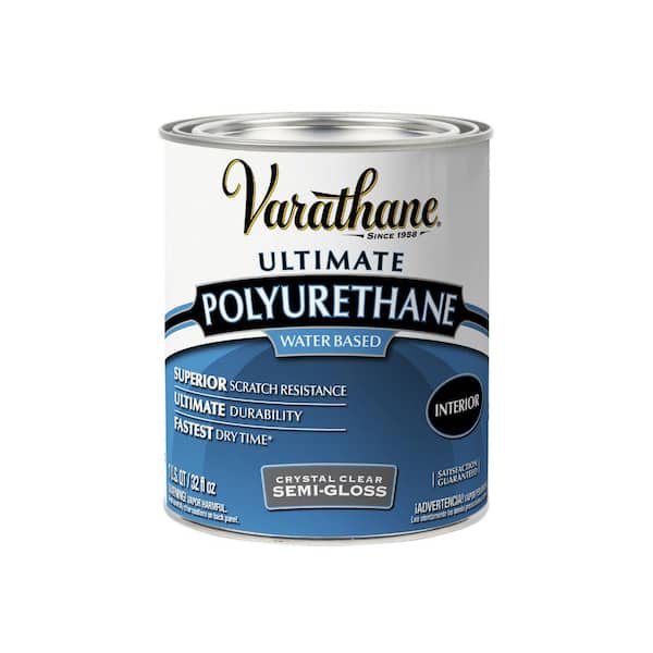 1 qt. Clear Semi-Gloss Water-Based Interior Shellac, Lacquer & Polyurethane