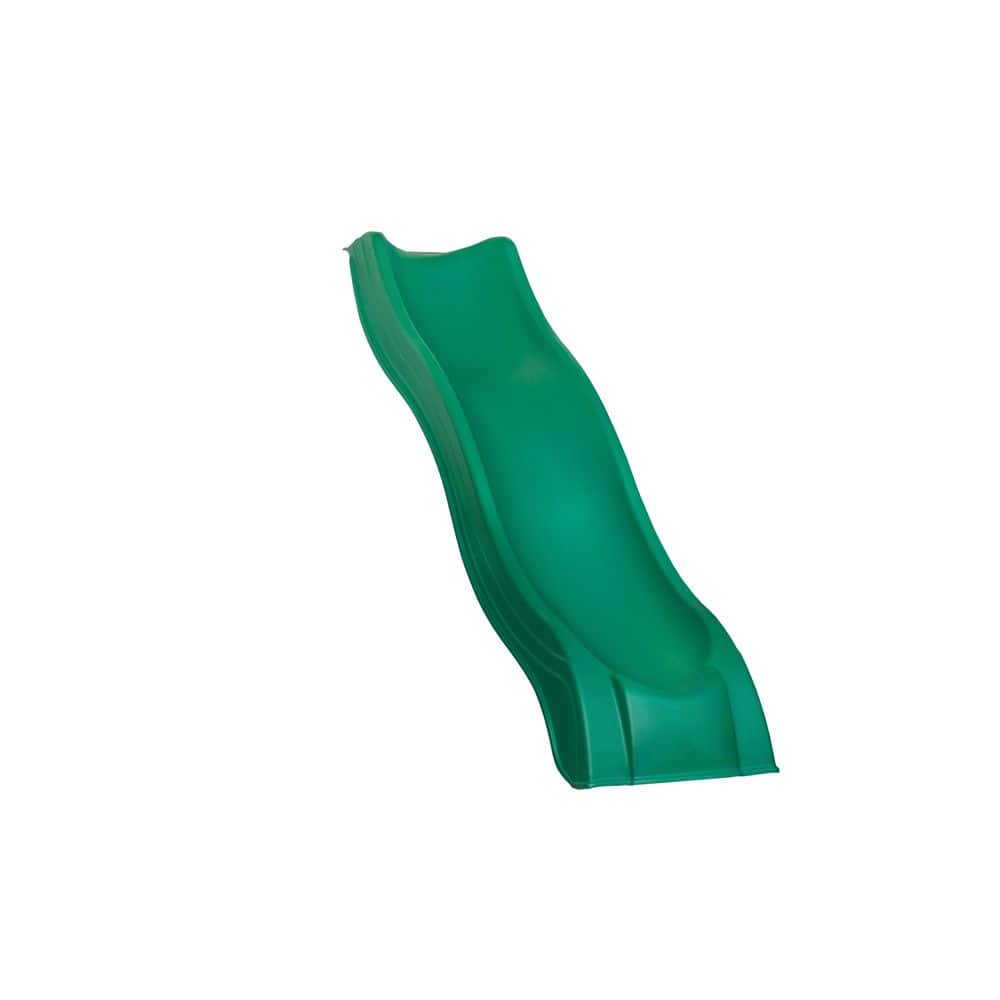 Forest Green High-Density Polyethylene Alpine Wave Slide