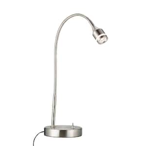 Prospect 18 in. Satin Steel LED Desk Lamp