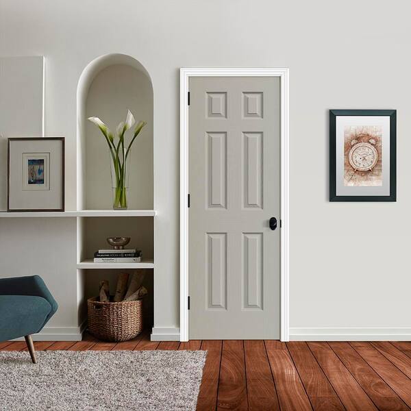 JELD-WEN 28 in. x 80 in. Colonist Vanilla Painted Right-Hand