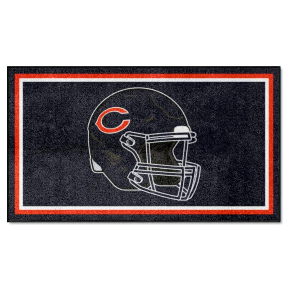 FANMATS Navy 3 ft. x 5 ft. Chicago Bears Vintage Area Rug 32567