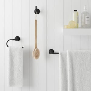 Buy Biella™ Matte Black Towel Ring Hand Towel Holder for Bathroom,  Wall Mount Towel Ring Circle Hanger Bathroom Hardware Online - Shop Home &  Garden on Carrefour UAE