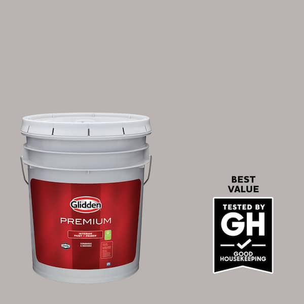 Glidden Premium 5 gal. PPG1002-4 Gray Marble Eggshell Interior Latex Paint