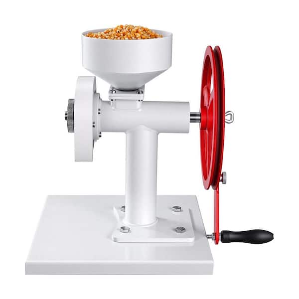 Manual Grain Mill, Durable Carbon Steel Wheat Grinding Mill with Adjustable Settings, Hand-Crank Corn Grinder