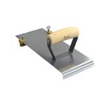 thumbnail image 2 of Kraft Tool Co- 6" X 4-1/2" 1/4"R Edger Safety Step Edger/Groover With Wood Handle 2 of 9