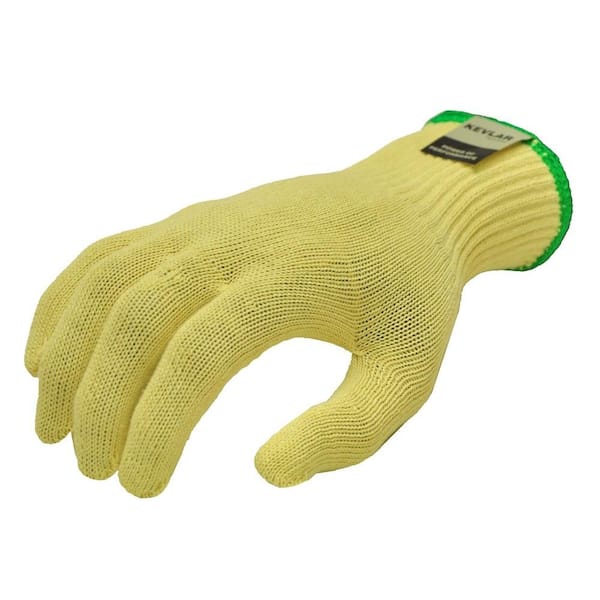 G & F | Cut-Resistant Kevlar Knit Work Gloves, 1 Pair, Yellow Metal Large 1678L