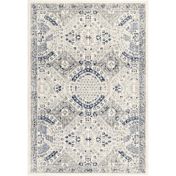 nuLOOM Minta Modern Persian 10 ft. x 14 ft. Blue Area Rug