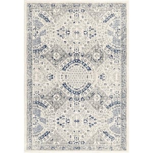 Minta Modern Persian Doormat 2 ft. x 3 ft.  Blue Area Rug