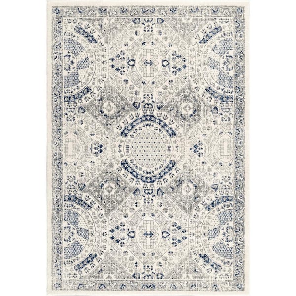 nuLOOM Minta Modern Persian Doormat 2 ft. x 3 ft.  Blue Area Rug