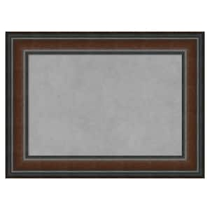 Cyprus Walnut 23 in. x 17 in. Framed Magnetic Board