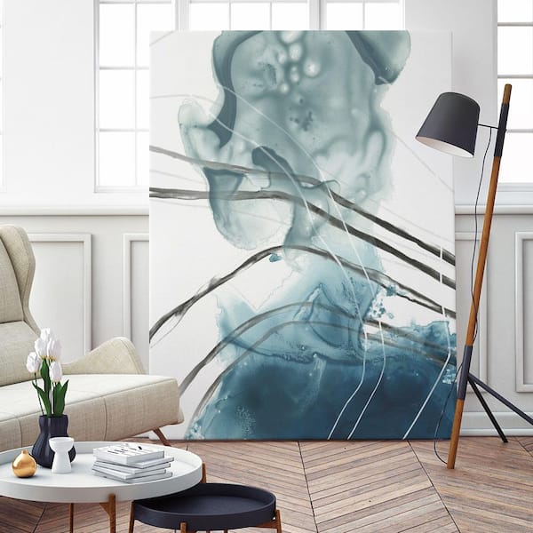 Giant Art 54 in. x 72 in. "Bella Indigo I" by June Erica Vess Wall Art