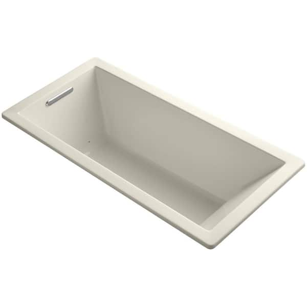 KOHLER Underscore 5.5 ft. Air Bath Tub in Almond