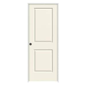 30 in. x 80 in. Cambridge Vanilla Painted Right-Hand Smooth Molded Composite Single Prehung Interior Door