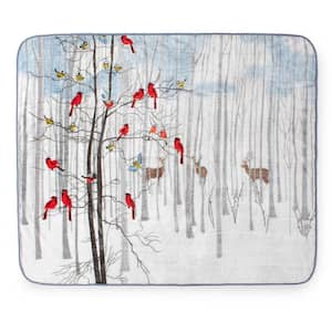 Forest Multicolored Woodland Throw Blanket