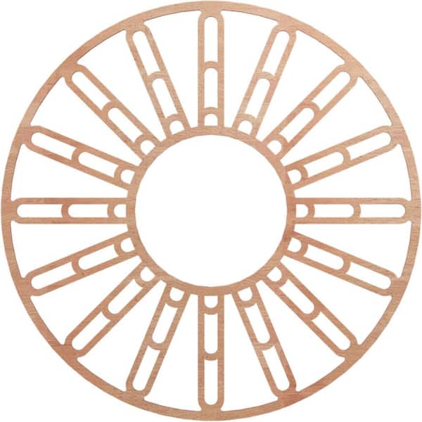Ekena Millwork 0.25 in. x 38 in. x 38 in. Wood Medallion Moulding