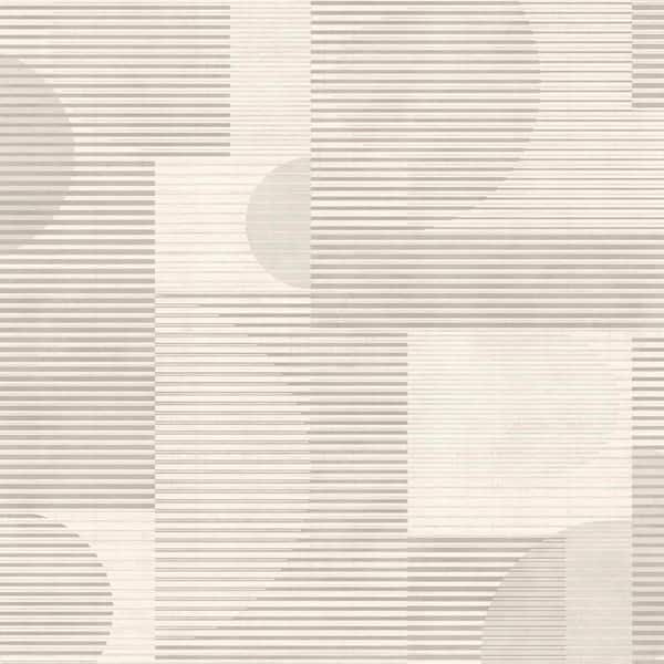 Geo Rhythm White Wallpaper Sample