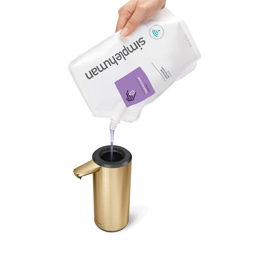 Brass Finish Round Automatic Soap Dispenser