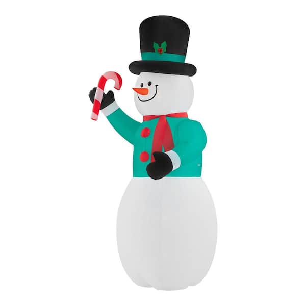 10.99 ft. Airblown Snowman with Scarf Inflatable 21GM12644