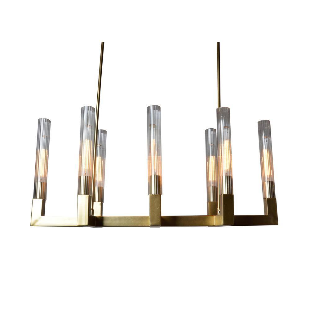 8Light Gold Chandelier LZ33138 The Home Depot