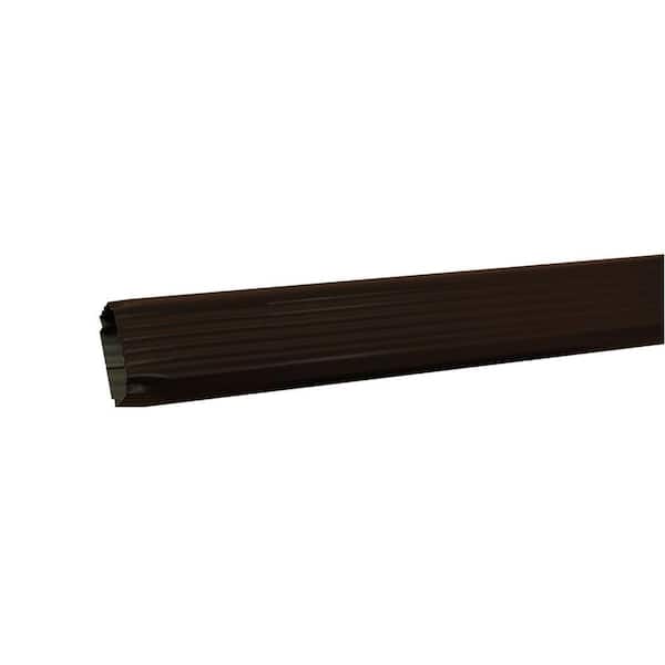 Amerimax Home Products 2 in. x 3 in. x 10 ft. Musket Brown Aluminum Downspout
