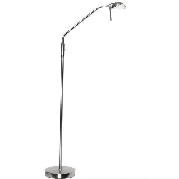 Filament Design Lina 50 in. Satin Chrome Floor Lamp