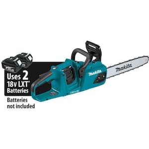 14 in. 18-Volt X2 (36-Volt) LXT Lithium-Ion Brushless Battery Chain Saw with Bonus 18V Dual Port Rapid Optimum Charger