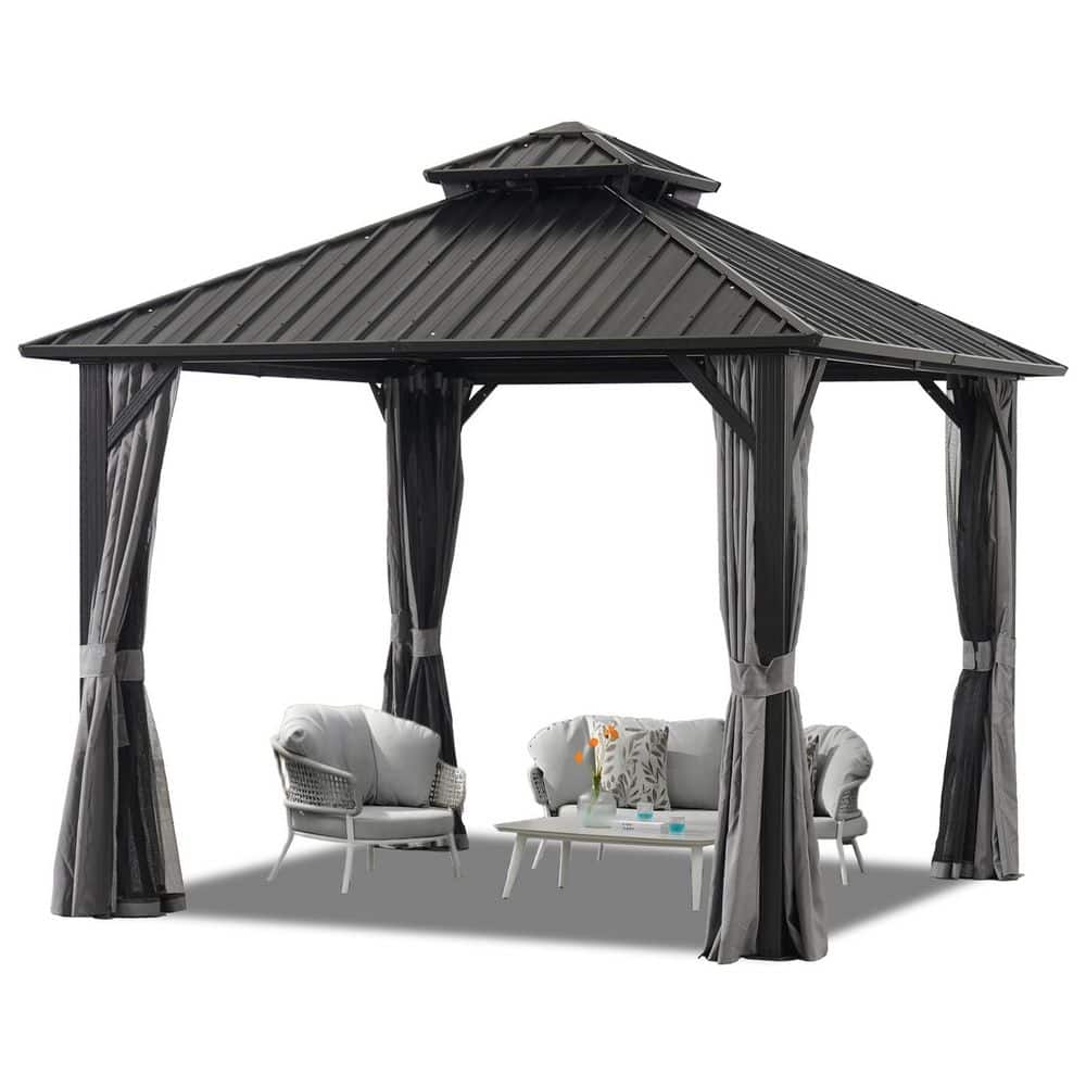 Endark 12 ft. x 12 ft. Outdoor Aluminum Hardtop Gazebo with