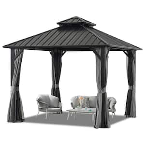 Endark 10 ft. x 10 ft. Outdoor Aluminum Hardtop Gazebo with