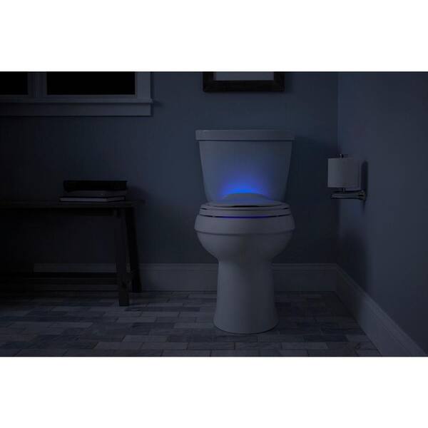 Kohler Transitions Nightlight Readylatch Quiet-Close Elongated Toilet Seat