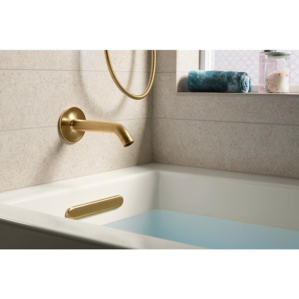 Kohler Underscore Rectangular Alcove Tub with Left Hand Drain Bath