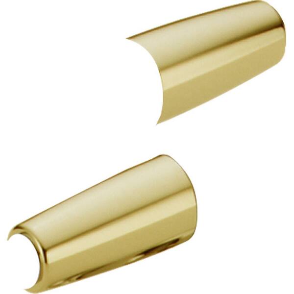Delta Pair of Lever Handle Accents in Polished Brass for 2-Handle Faucets