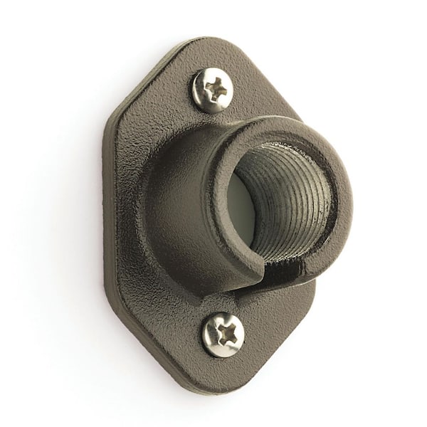Textured Architectural Bronze Outdoor Landscape Surface Mount Bracket (1-Pack)