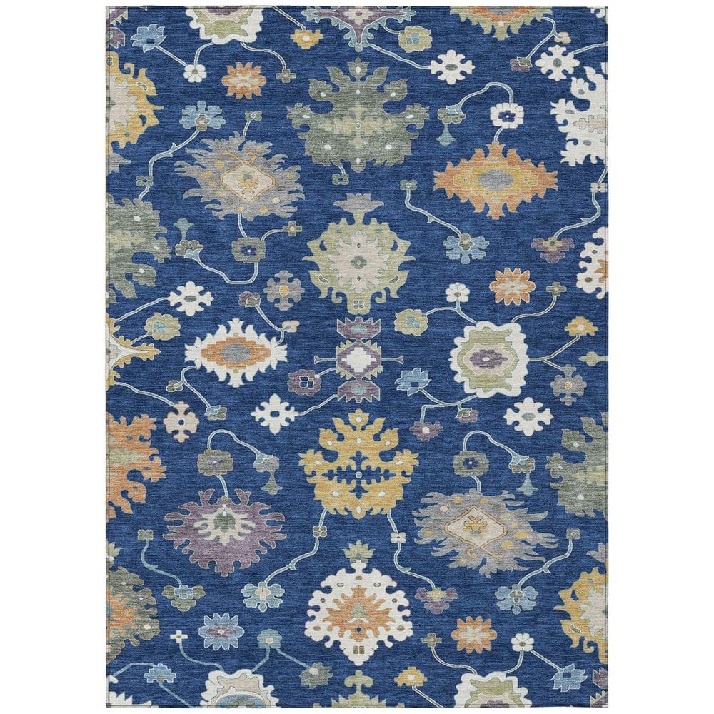 Chantille Machine Washable Indoor/Outdoor Abstract ACN2532 Navy 3 ft. x 4 ft. Area Rug price history on PriceWatchPro