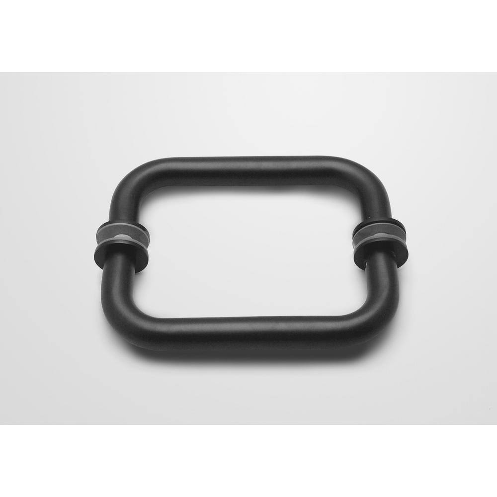 78" Frameless Clear Glass Shower Enclosure with Bronze Fittings