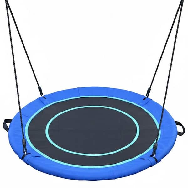MISOPILY 50 in. Large Saucer Swing Set with Textilene Seat and