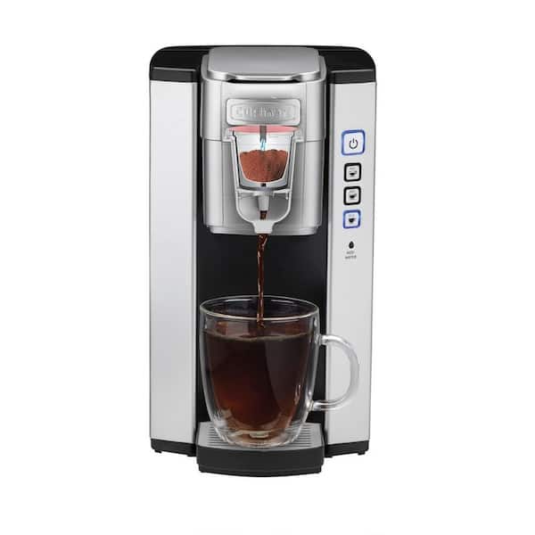 Cuisinart Compact Black and Silver Single Serve Coffee Maker SS
