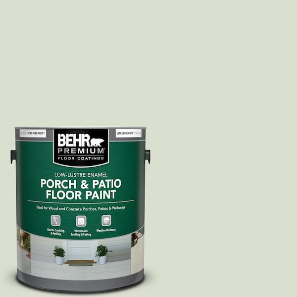 BEHR PREMIUM 1 gal. #PPL-47 Sage Tint Low-Lustre Enamel Interior/Exterior Porch and Patio Floor Paint