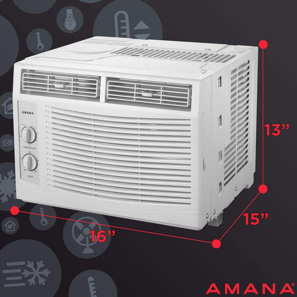 Amana 5,000 BTU White Window Air Conditioner with Sleep Mode