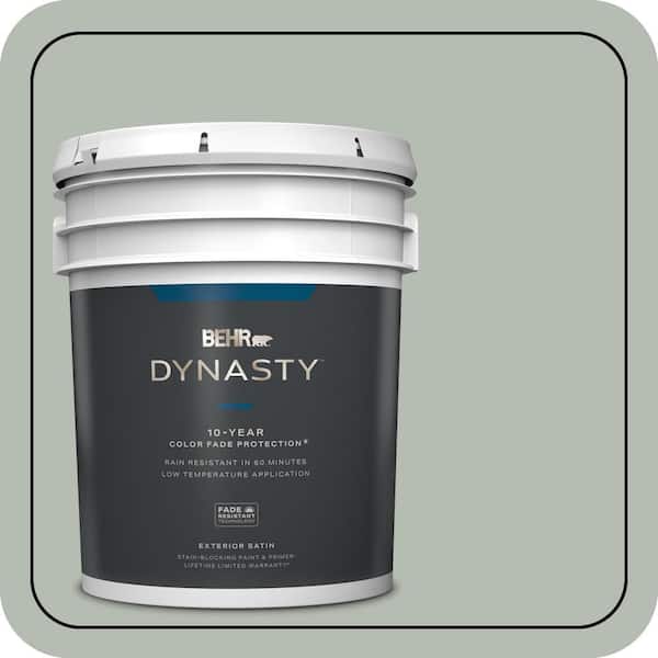 BEHR DYNASTY 5 gal. Home Decorators Collection #HDC-AC-21 Keystone Gray Satin Enamel Exterior Stain-Blocking Paint & Primer