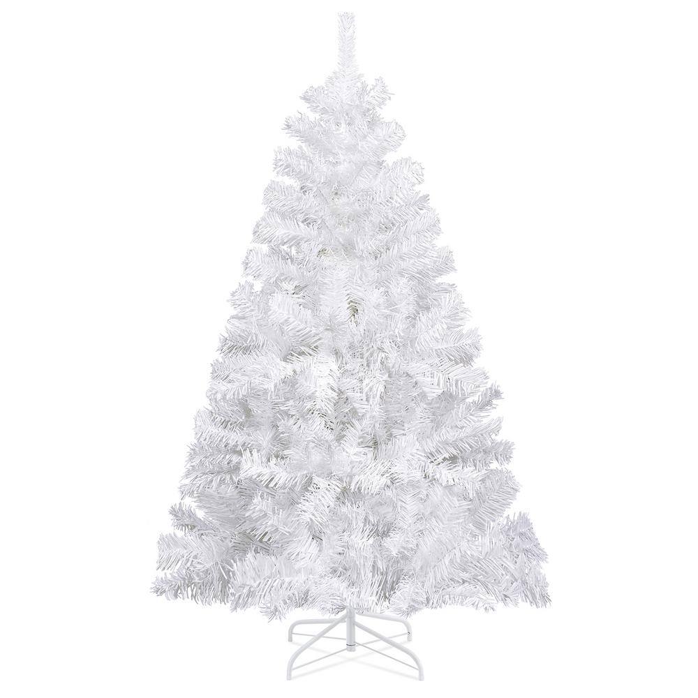 JEAREY 6 ft. White Unlit Artificial Classic Christmas Tree CT6HDWHITE