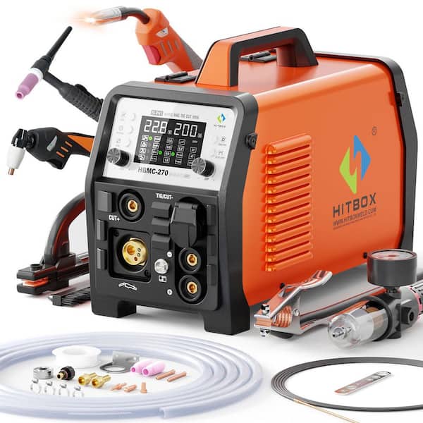 200 Amp 220 Volts 6-in-1 Multi-Process Welder with 40A Plasma Cutter & HF TIG