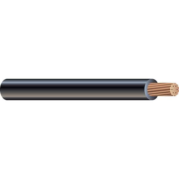 SIMpull 250-ft 1/0-AWG Stranded Black Copper THHN Wire (By-the-roll) at