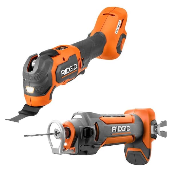 18V Cordless 2-Tool Combo Kit with Brushless Multi Tool and Drywall Cut-Out Tool (Tools Only)
