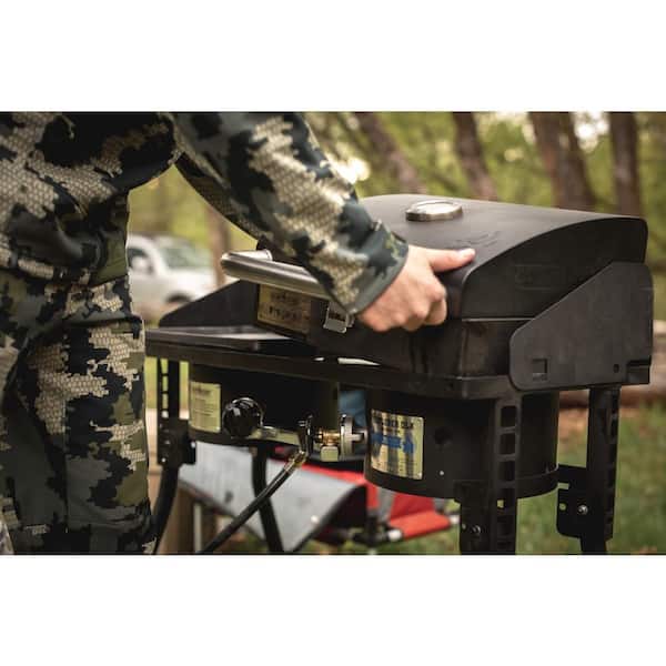 Bo-Camp Compact Deluxe Barbecue in Acciaio Inox, Argento, 33 x 22.5 x 27.5 cm