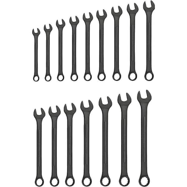 16 Piece Jumbo Combination Wrench Set, 6 mm to 32 mm Metric, Raised Panel Construction (16-Piece)