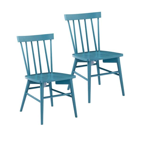 Southern Enterprises Camley Blue Parsons Dining Chair (Set of 2)