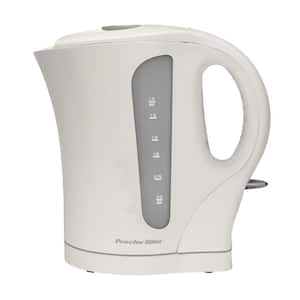 7 Cups 1.7-Liter Plastic Cordless Electric Kettle in White