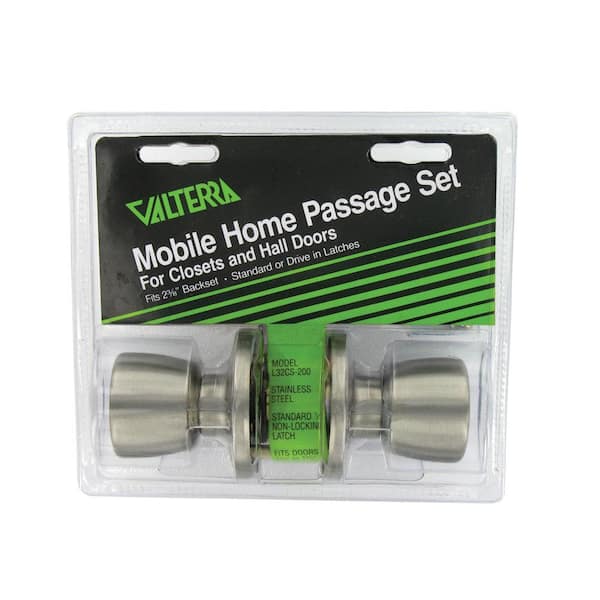 Valterra Stainless Steel Interior Passage Lock - Knob x Knob