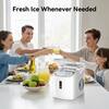 SIMZLIFE 9.6 in. 26 lb. /24H Bullet Ice Countertop Portable Ice